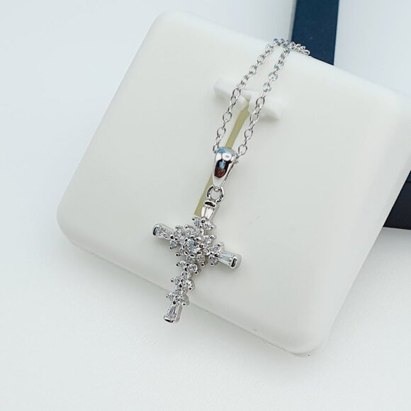 "925 Sterling Silver Cubic Zircon Necklace, UU1P7A7003 - Picture 4 of 9